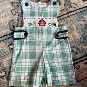 Boys farm smocked Johnny